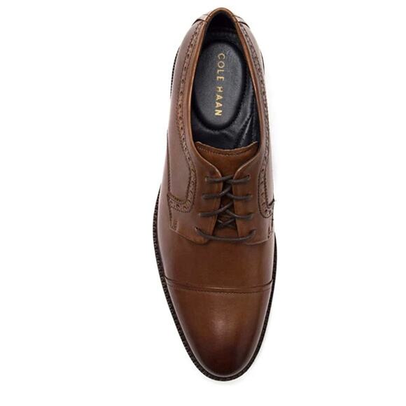 Cole Haan Grand OS Buckland Cap Toe Oxford Shoes British Tan Mens 9 Fast Ship - Picture 4 of 11